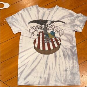 Lynyrd Skynyrd White Tie-Dye Graphic T-Shirt